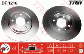 TRW DF1216 - JGO DISCOS DE FRENO