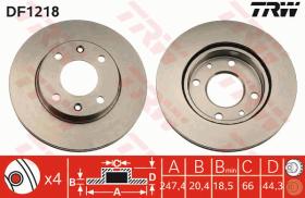 TRW DF1218 - JGO DISCOS DE FRENO