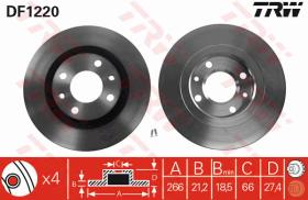 TRW DF1220 - JGO DISCOS DE FRENO