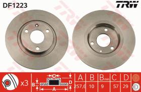 TRW DF1223 - JGO DISCOS FRENO