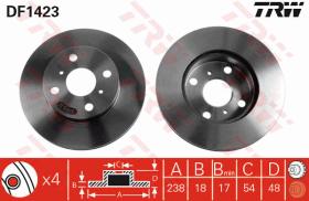 TRW DF1423 - JGO DISCOS DE FRENO