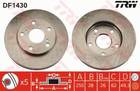 TRW DF1430 - JGO DISCOS DE FRENO