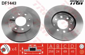 TRW DF1443 - JGO DISCOS DE FRENO