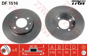 TRW DF1516 - JGO DISCOS DE FRENO