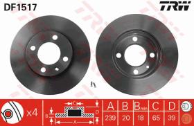 TRW DF1517 - JGO DISCOS DE FRENO