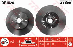 TRW DF1529 - JGO DISCOS DE FRENO