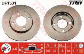 TRW DF1531 - JGO DISCOS FRENO