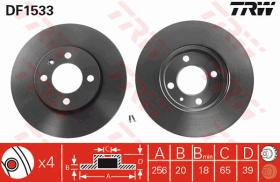 TRW DF1533 - JGO DISCOS DE FRENO