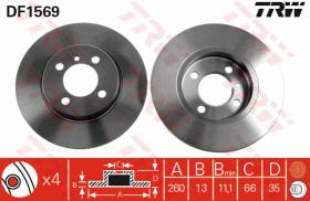 TRW DF1569 - JGO DISCOS DE FRENO