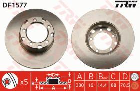 TRW DF1577 - JGO DISCOS DE FRENO