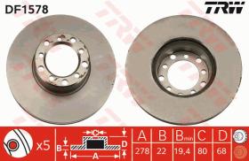 TRW DF1578 - JGO DISCOS FRENO