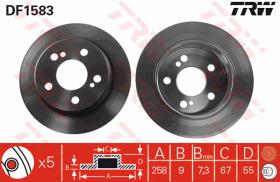 TRW DF1583 - JGO DISCOS DE FRENO