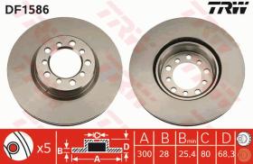 TRW DF1586 - JGO DISCOS DE FRENO