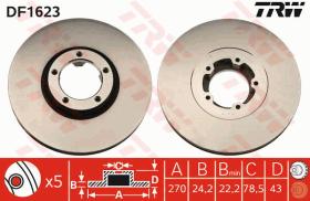 TRW DF1623 - JGO DISCOS DE FRENO