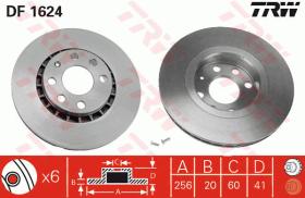 TRW DF1624 - JGO DISCOS DE FRENO