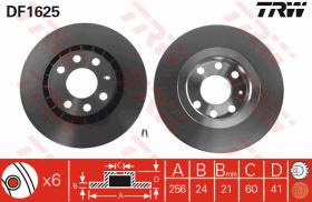 TRW DF1625 - JGO DISCOS DE FRENO