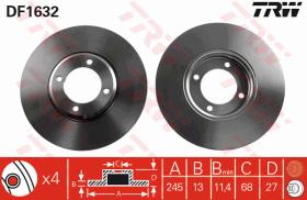 TRW DF1632 - JGO DISCOS FRENO