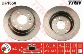 TRW DF1650 - JGO DISCOS DE FRENO