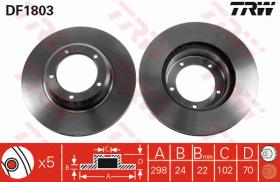 TRW DF1803 - JGO DISCOS DE FRENO