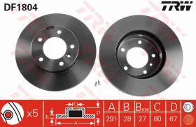 TRW DF1804 - JGO DISCOS DE FRENO