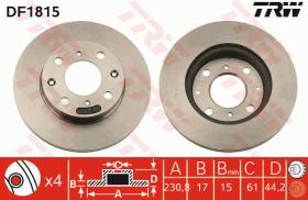 TRW DF1815 - JGO DISCOS DE FRENO