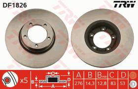 TRW DF1826 - JGO DISCOS DE FRENO