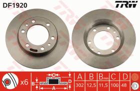 TRW DF1920 - JGO DISCOS DE FRENO