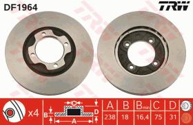 TRW DF1964 - JGO DISCOS DE FRENO