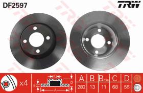 TRW DF2597 - JGO DISCOS DE FRENO