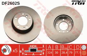 TRW DF2602S - DISCO DE FRENO