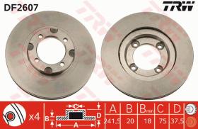 TRW DF2607 - JGO DISCOS DE FRENO