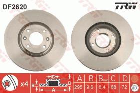 TRW DF2620 - JGO.DISCOS FRENO