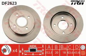 TRW DF2623 - JGO DISCOS DE FRENO