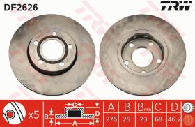 TRW DF2626 - JGO DISCOS DE FRENO