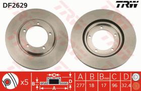 TRW DF2629 - JGO DISCOS FRENO