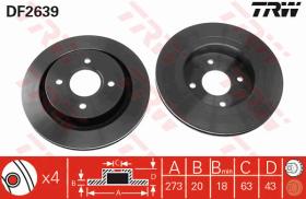 TRW DF2639 - JGO DISCOS FRENO