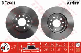 TRW DF2681 - JGO DISCOS DE FRENO