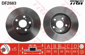 TRW DF2683 - JGO DISCOS DE FRENO