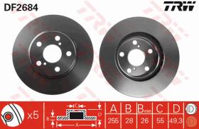 TRW DF2684 - JGO DISCOS DE FRENO