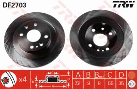 TRW DF2703 - JGO DISCOS DE FRENO