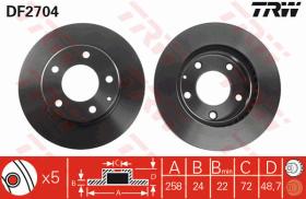 TRW DF2704 - JGO DISCOS DE FRENO