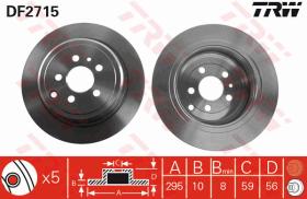 TRW DF2715 - JGO DISCOS DE FRENO