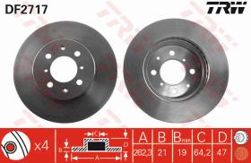 TRW DF2717 - JGO DISCOS DE FRENO