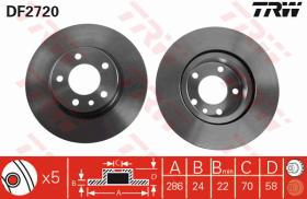 TRW DF2720 - JGO DISCOS DE FRENO