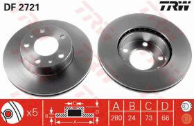 TRW DF2721 - JGO DISCOS DE FRENO