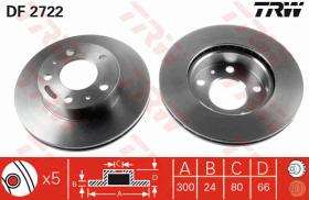 TRW DF2722 - JGO DISCOS DE FRENO