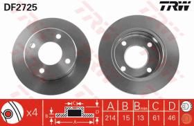 TRW DF2725 - JGO DISCOS FRENO