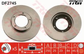 TRW DF2745 - JGO DISCOS DE FRENO