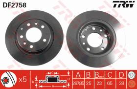 TRW DF2758 - JGO DISCOS DE FRENO