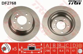 TRW DF2768 - JGO DISCOS DE FRENO